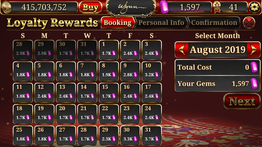 Wynn Slot App Rewards